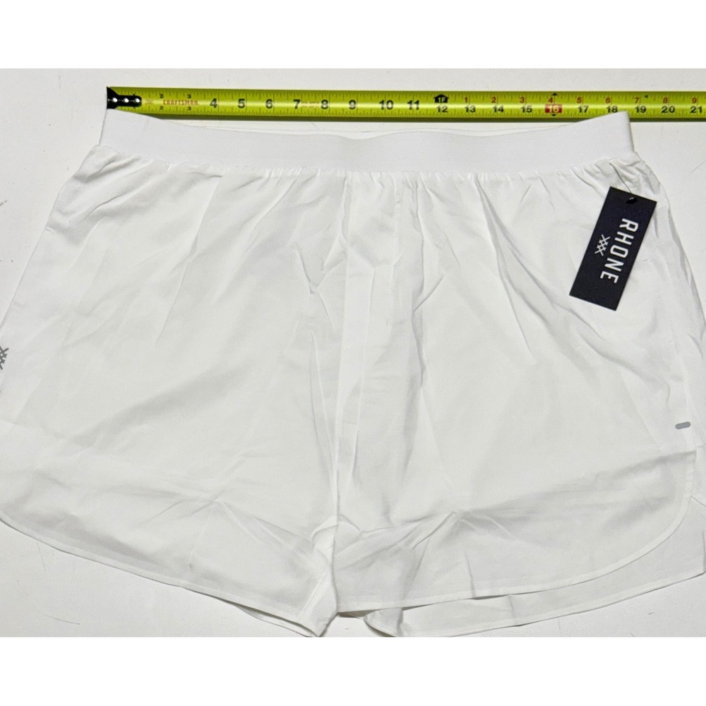 Rhone Mens 5 Inch Extra Mile Short‎ Lined White Running XXL 101717-101-XXL NWT